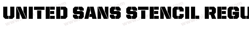 United Sans Stencil Regular字体转换